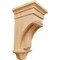 Ekena Millwork 6 1/2"W x 6 1/2"D x 12"H Raised Fluting Corbel, Red Oak COR06X06X12RARO - alternate 1